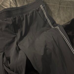 Banana Republic Black Joggers with White Stripe